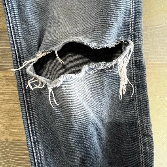 Frank & Eileen Monaghan Straight Leg Jeans – Distressed Raw Hem – 26 - Picture 6 of 12